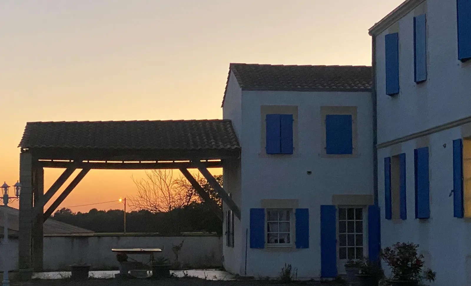 aile droite coucher de soleil